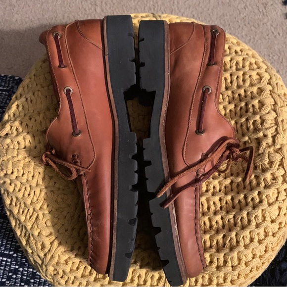 Men’s 13 M Samuel Hubbard Endeavor Saddlebag Tan Real Leather Shoes - Picture 3 of 10